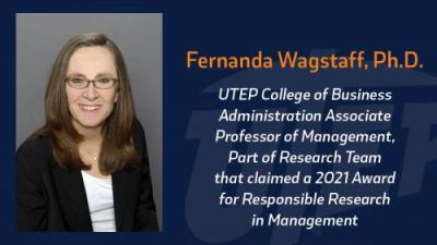 UTEP College of Business Administration Professor Wins Award for Responsible Research in Management